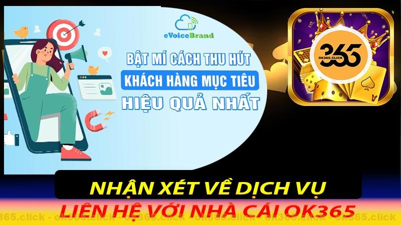 Nhận xét về dịch vụ CSKH tại nhà cái ok365